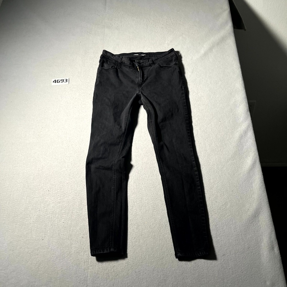 Old Navy Super Skinny Jeans Womens 8 Black Denim Cotton Stretch Dark Wash Casual
